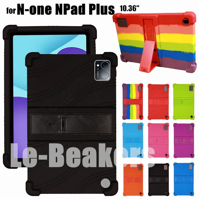Dla N-One NPad Plus Tab 10.36 Cal pokrowiec na tableta Super wstrząsoodporny miękkie silikonowy futerał ochronny obudowa z podstawką