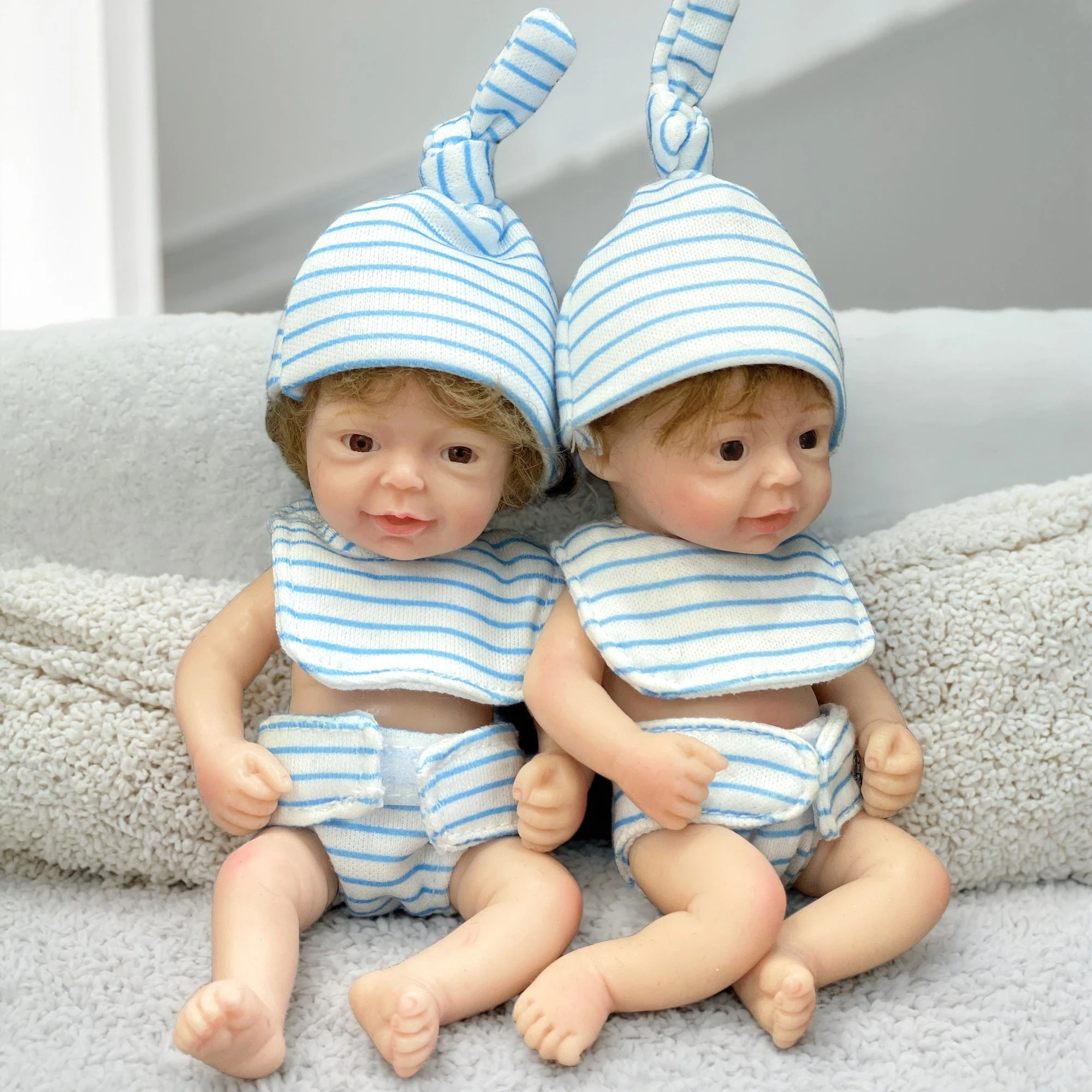 1PCS/6 stijlen 15cm Mini Palm Wasbaar Volledig massief siliconen Bebe Reborn Boy Handgemaakte herboren poppen Levensechte Pен MΩ C cei Fragen