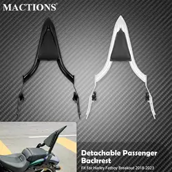 Poignées de dossier pour passager arrière de moto, noir chromé, pour Harley Softail Fat Boy FLFB FLFBS installout FXSB 2018-20