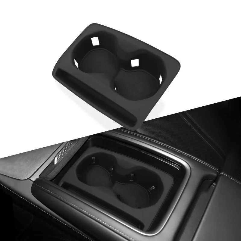 For ZEEKR 007 2024 Center Console Silicone Water Cup Holder Cover Anti-slip Shock Absorption and Noise Reduction Mat