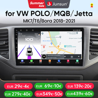 Junsun Android 13 Qualcomm 8 Core CarPlay for Apple Android Car Radio For VW MQB POLO VI Jetta MK7 T6 Bora 2018-2021 Car Radio