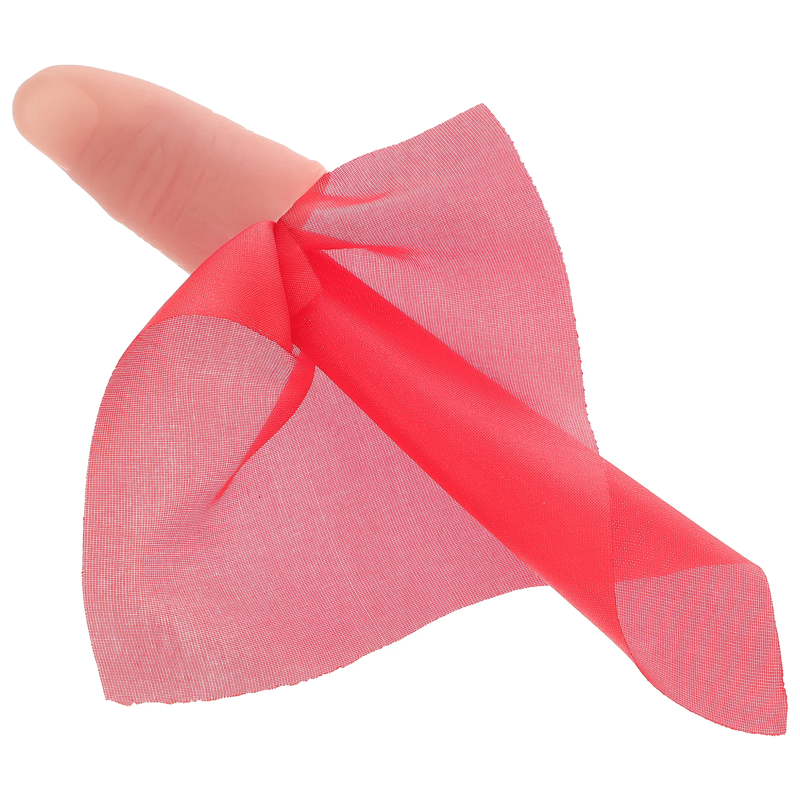 

Silk Scarf Props Fake Thumb Tips Plastic Realistic Trick Appearing Stage Halloween Party Toy Prank Child
