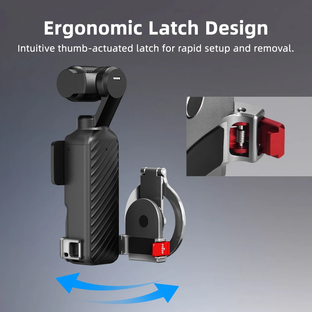 BRDRC Multifunktionale Magnethalterung für DJI Osmo Pocket 4P/4/3 Kamera-Zubehör mit MagSafe-Halterung für iPhone 17/16/15 – Detail 10