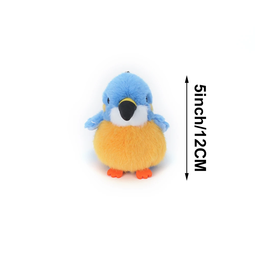 Net Red Cute Cute Sparrow Bird Parrot Hanging Plush Toy Chickadee Doll Doll