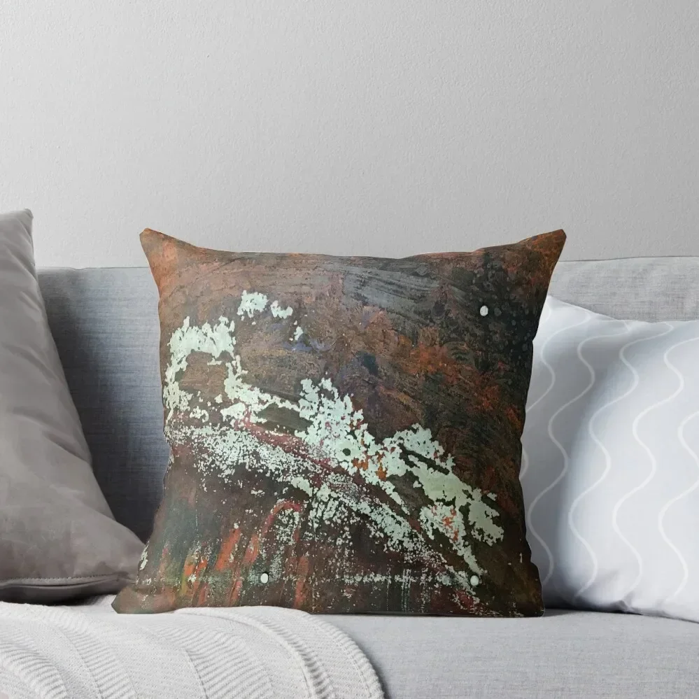 rustic steampunk copper brown primitive grunge metal Throw Pillow Cushion Child bed pillows autumn decoration pillow