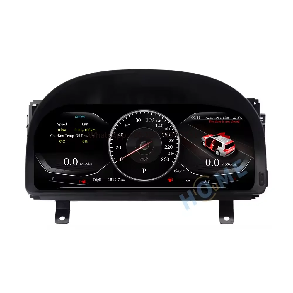 

12.3-inch LCD Odometer for .Alphard 2008-2018 Interior Retrofit Kit Digital Dashboard Linux System