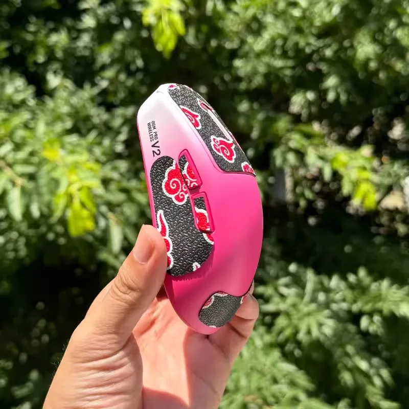 شريط مانع للانزلاق مضاد للعرق ، ملصق ماوس خفيف للغاية لـ Waizowl OGM Pro V2 ، نسيج سحلية ندفة الثلج فائق النحافة ، مجموعة واحدة