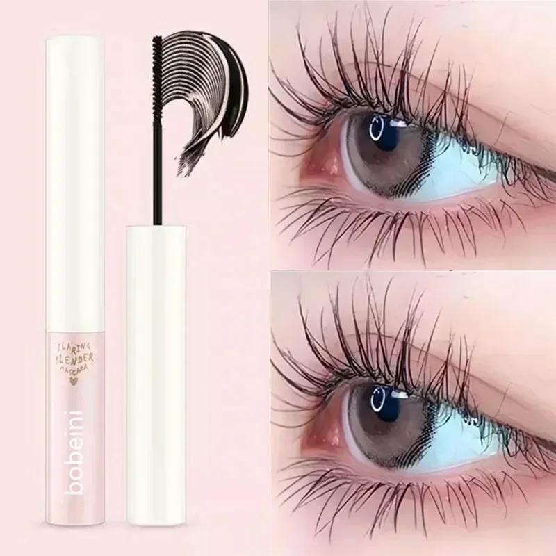 Ultra-fine Mascara Curl Thick Lengthening Eyelash Mascara Waterproof Non-smudge Brown Natural Curling Fine Brush Mascara Makeup