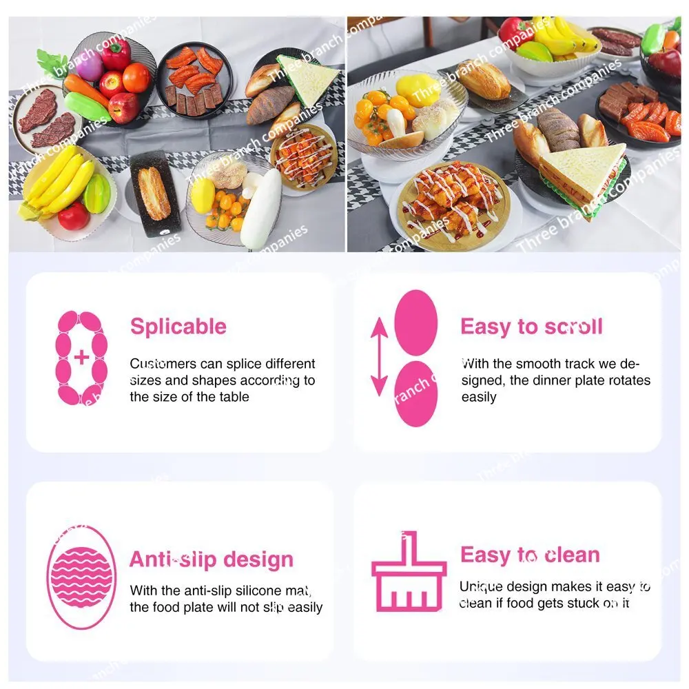 Table rotation, portable meal tray outdoor dishes