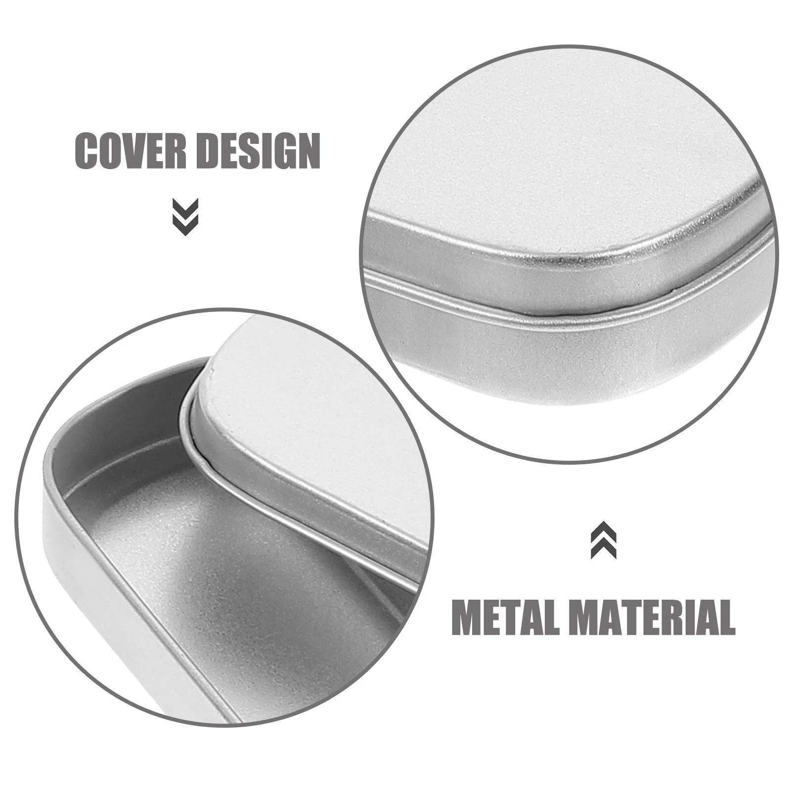 

2pcs Metal Pencil Boxes Pen Containers Durable Stationery Organizer Compact Size For Pens Pencils Markers Crayons Office School