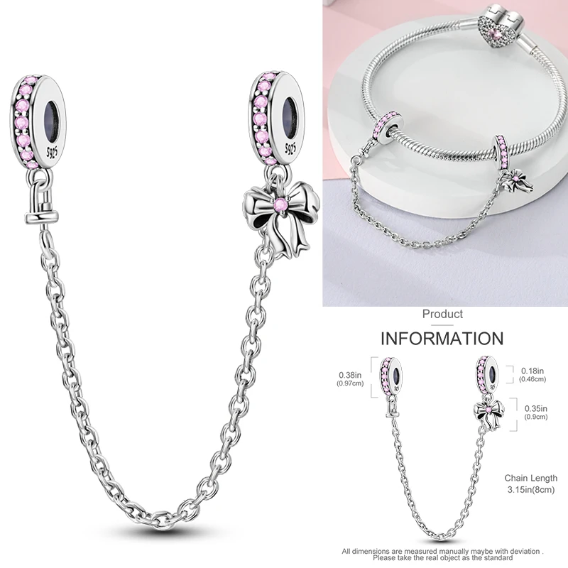 2026 Neuer 925 Sterling Silber Schleifen-Charm Herz Keltischer Knoten Perlen-Anhänger Passend für Europäische Armbänder DIY Damen Schmuck Geschenk – Detail 22