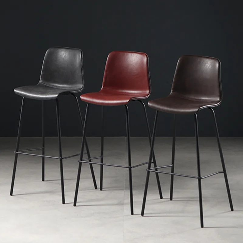 

Waterproof Kitchen Bar Chair Modern Black Reinforce Reception Desk Bar Chair Office Nordic Taburete Alto Household Products