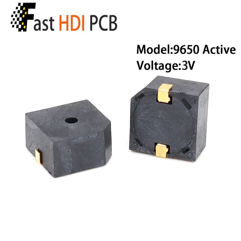 SMD 9650/1580 Buzzer Ativo - RoHS Resistente a Alta Temperatura/Tensão Personalizada para Produção em Massa (Desconto por Atacado/Suporte OEM)