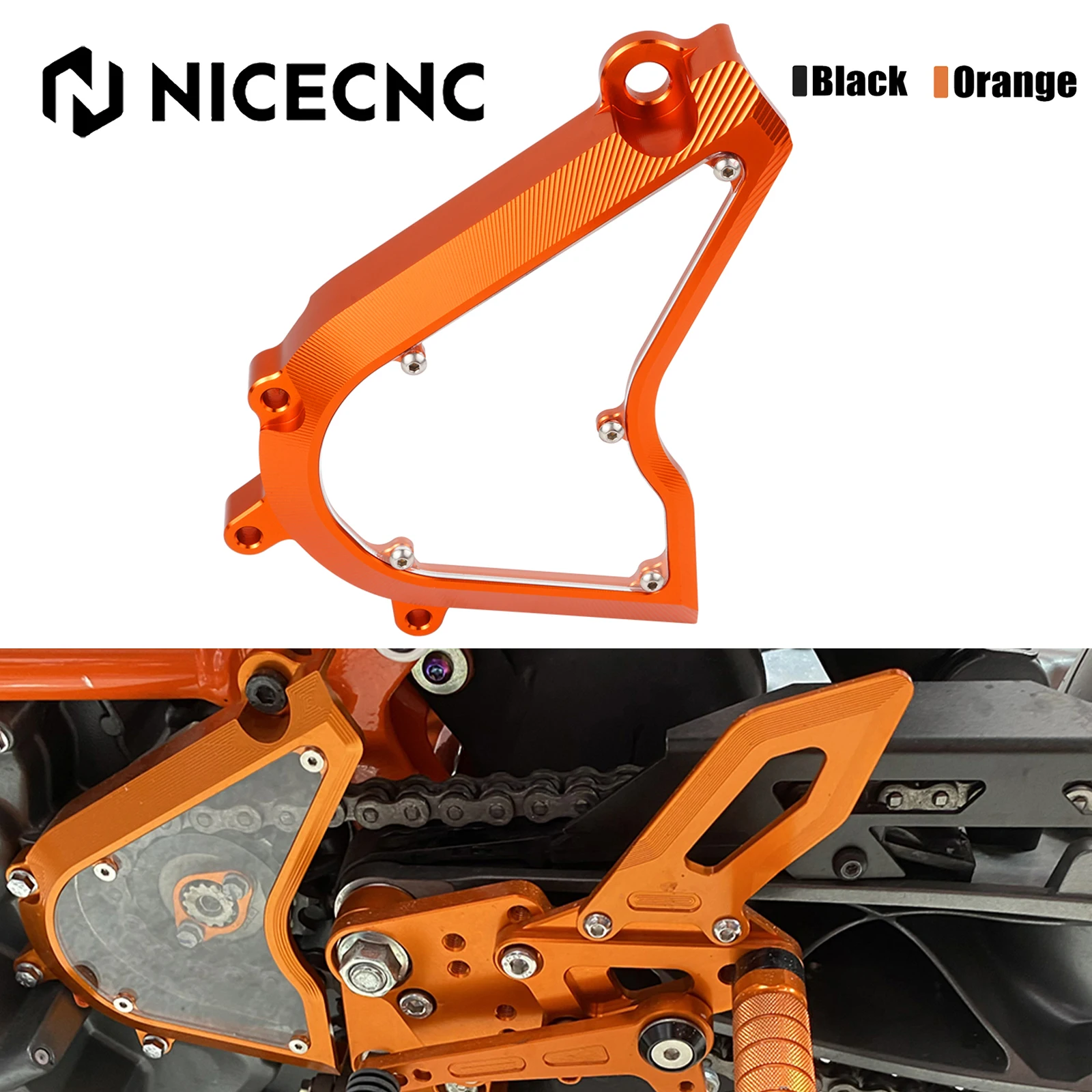 

For 2013-2023 KTM 250 390 Duke 250 Duke 390 Duke Chain Guard Sprocket Cover Case Saver 390 Adventure 390 ADV ADV 390 2020-2024