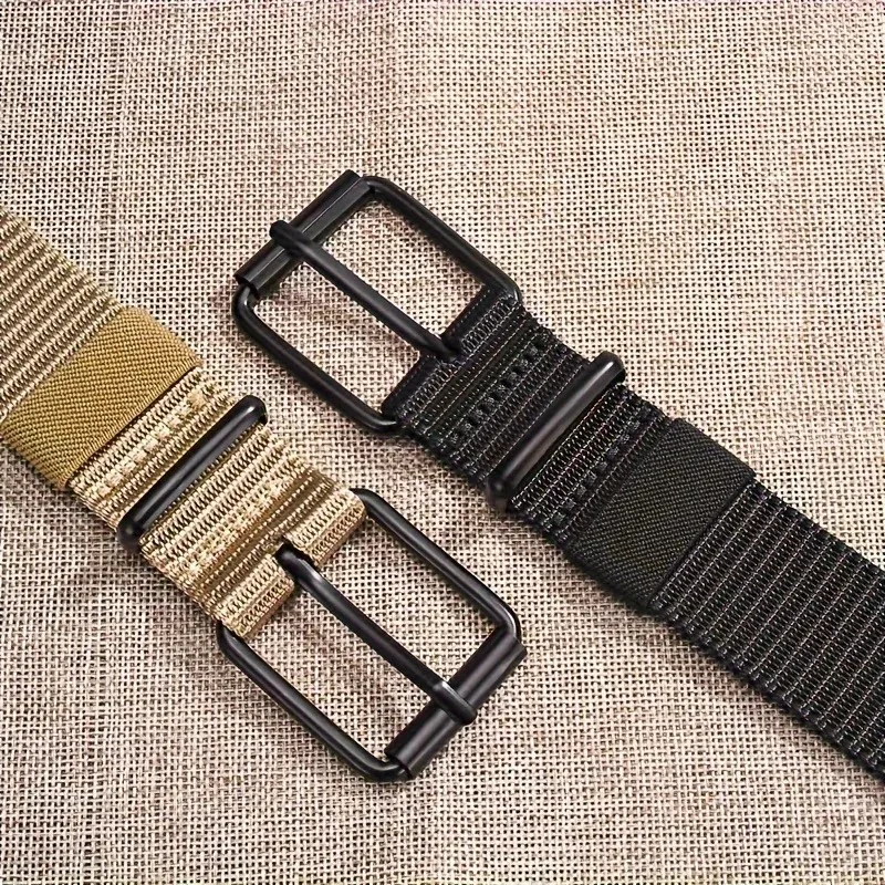Cinto de Nylon Super Durável para Homens com Fivela de Liberação Rápida, Adequado para Uso Diário, Versátil para Homens e Mulheres ﻿