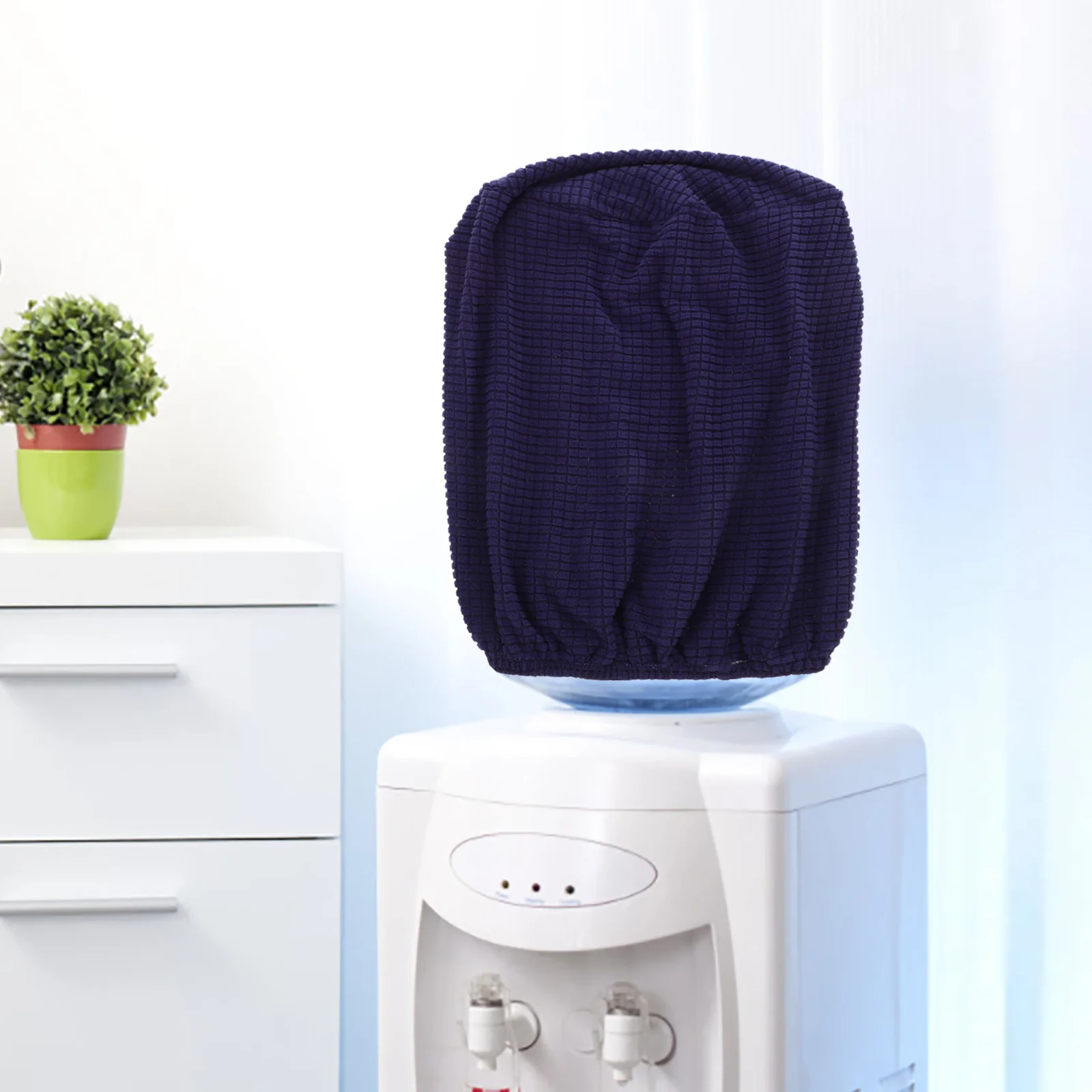 

Reusable 5 Gallon Water Dispenser Cover Elastic Fabric Dust Proof Jug Sleeve For Home Office Washable Water Cooler Barrel