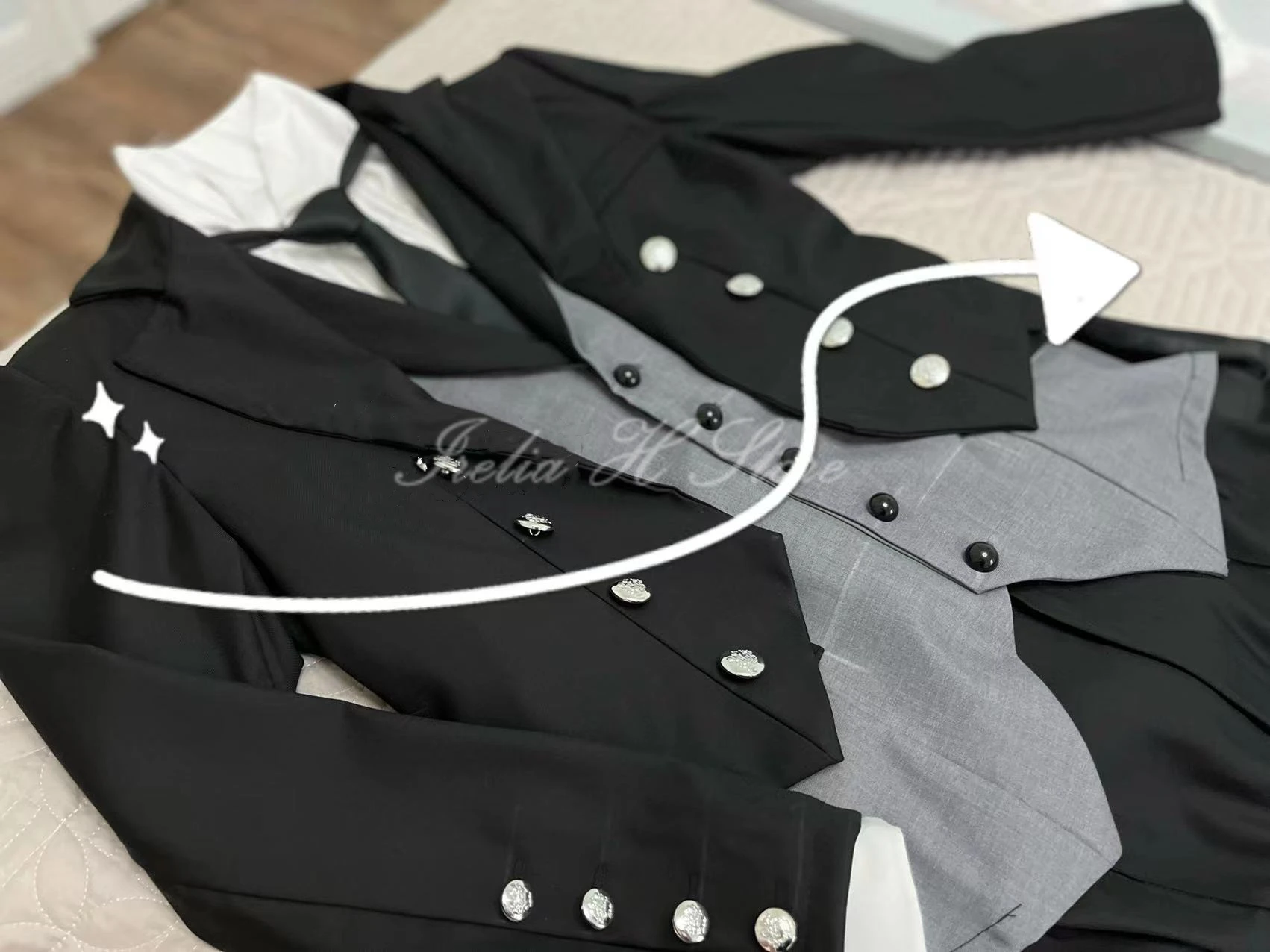 Irelia H Store Custom size size Sebastian Black Butler Sebastian Cosplay Costume Anime suit image 2