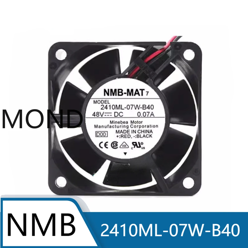 

2410ML-07W-B40 Server Fan for NMB NMB-MAT High Air Axial Flow Radiator Inverter Cooling Fan 6CM 6025 48V 0.07A 60X60X25MM