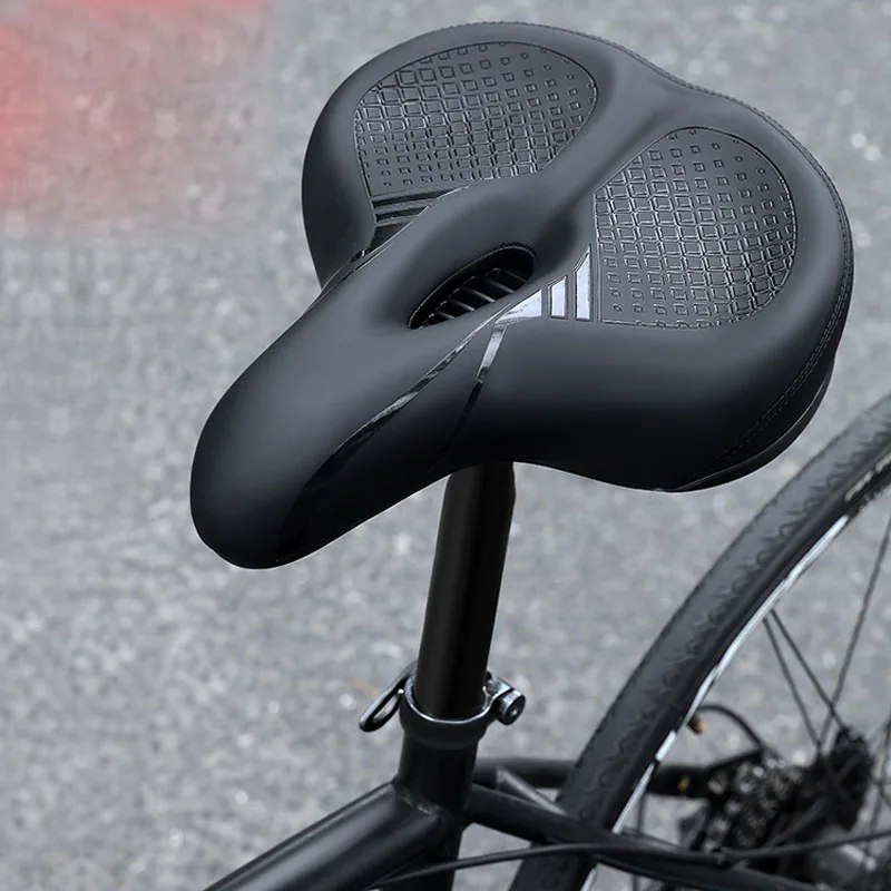 

Hollow Breathable Bicycle Saddle Mountain Bike Comfortable Shockproof Sponge Big Butt Bike Seat Cushion Cycling Accessories