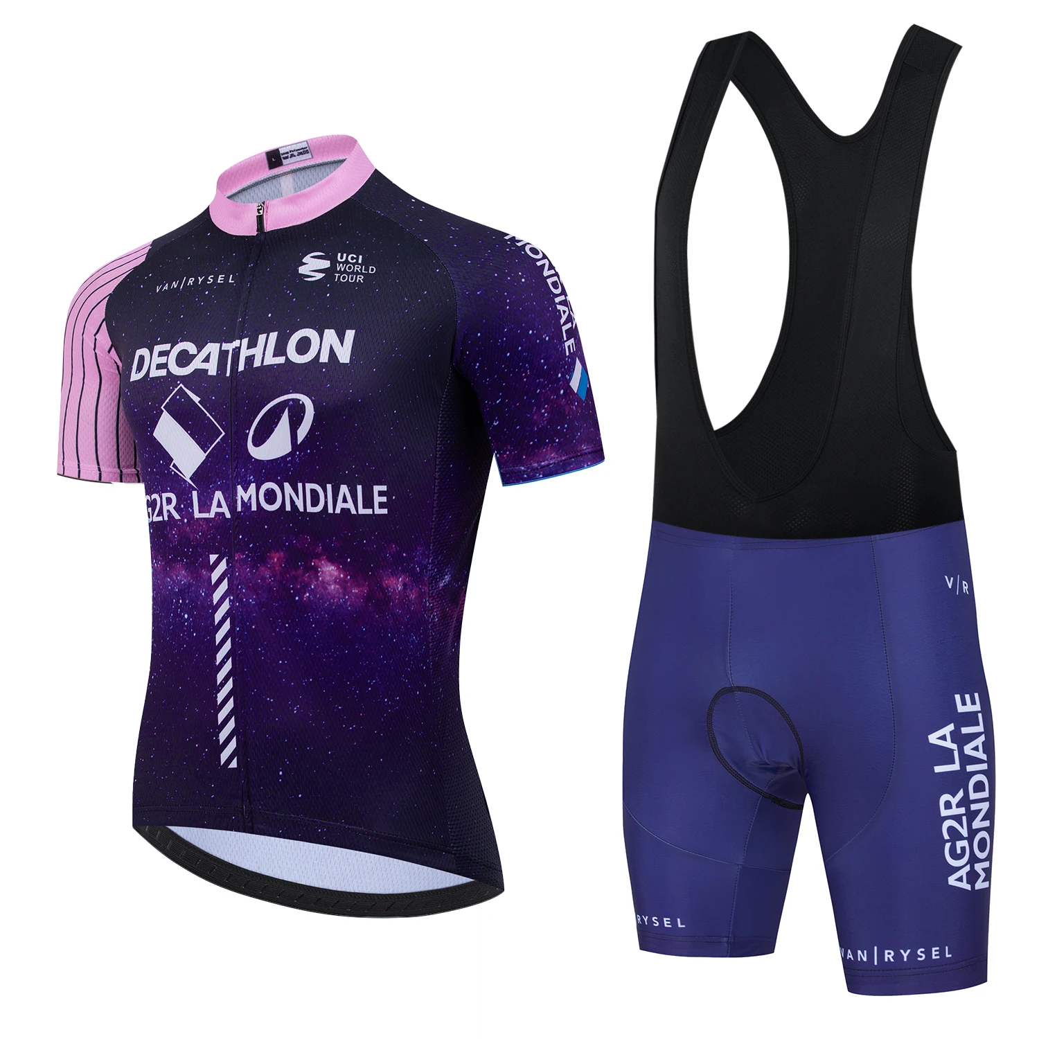 

Men's Cycling Shorts Mens Clothes Clothing Mtb AG2R Jersey Set Pants Gel Man 2025 Outfit Uniform Mountain Summer Bike Blouse Bib
