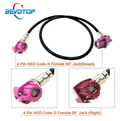 1PCS LVDS Video Line 4Pin HSD Cable BMW CIC Host to Screen video cable, BMW Display Screen Video Wire Harness BEVOTOP Auto Cable