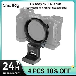 SmallRig Horizontal-to-Vertical Mount Plate for Sony Alpha 7 C II / Alpha 7 CR with Cage 4422 or Baseplate 4438 Quickly Switch