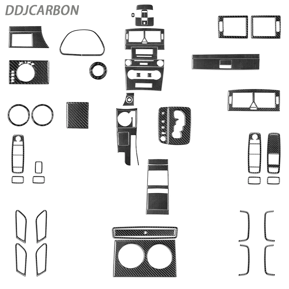 

For Mercedes Benz W245 2005-2011 B-Class Interior Accessories Dashboard Center Console Gear Shift Full Set Carbon Fiber Stickers