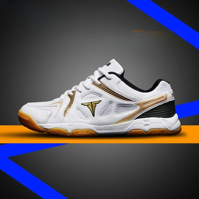 Chaussures de tennis de table coordonnantes unisexes, chaussures de terrain d'entraînement de badminton, chaussures athlétiques pour couples, hommes et femmes, bonne qualité, nouveau, 2024