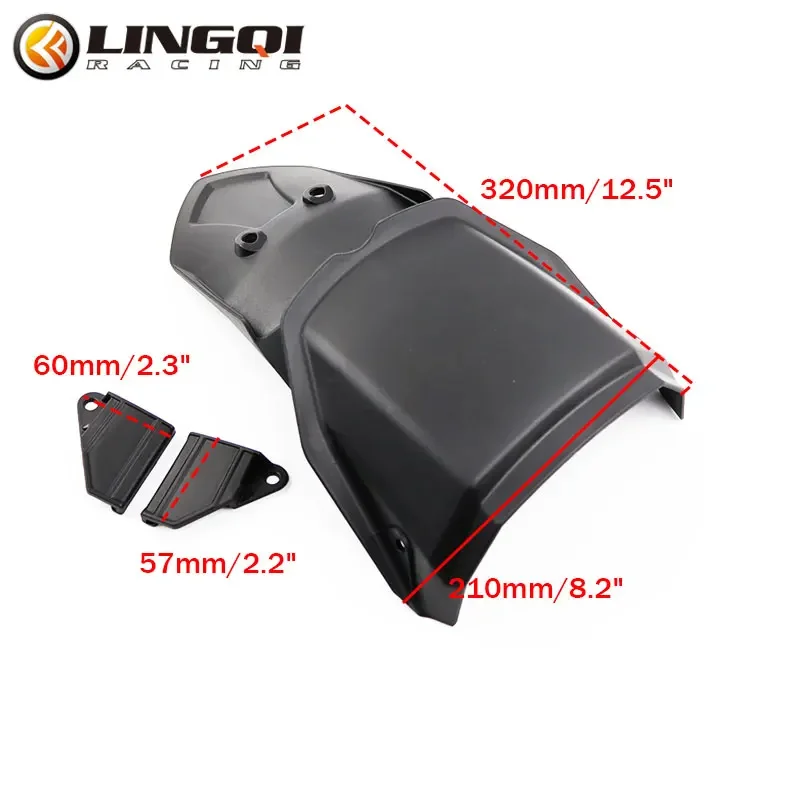 DARK FLAG 500 Front Rear Fender Mudguard Mud Guard Plastic Fairing Kit Wheel Cover For BENDA Protection Motorcycle Accessories