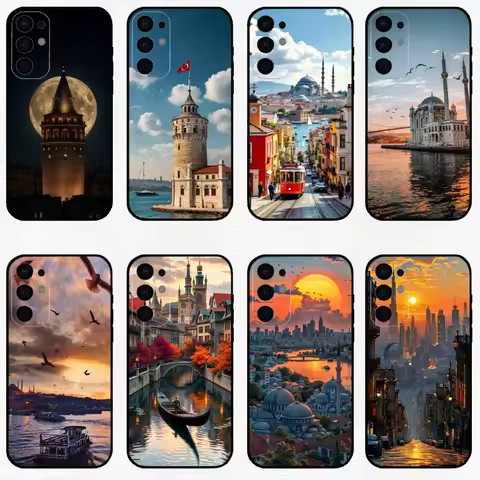 Scenery Turkey Istanbul Phone Case For Samsung S25,S24,S23,S22,S21,S20,Plus,Fe,Lite,Others Black Cover