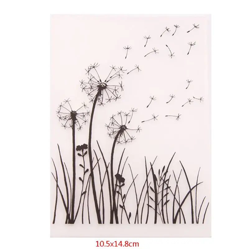 Dandelion Embossing Folder Template for Scrapbooking Photo Album Card Paper Making Stencil Decorating Mould DIY Tool