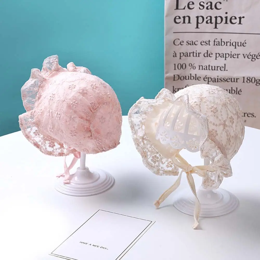 

Breathable Photography Props Girl Newborn Cotton Sun Caps Infant Bonnet Baby Hat