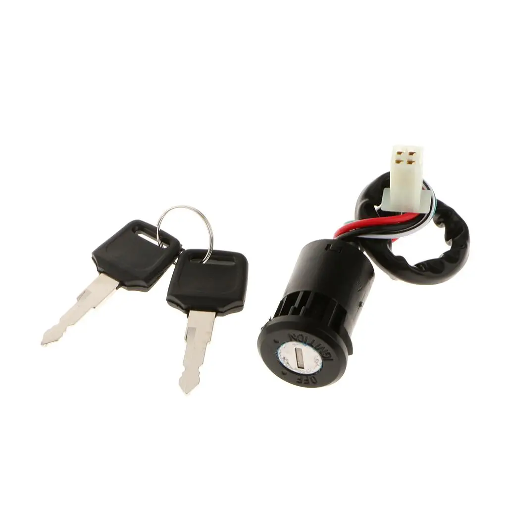 

Ignition Lock Cylinder Four Wire Start Switch Replacement Ignition Key Motorcycle Lock Cylinder for Motorbike ATV