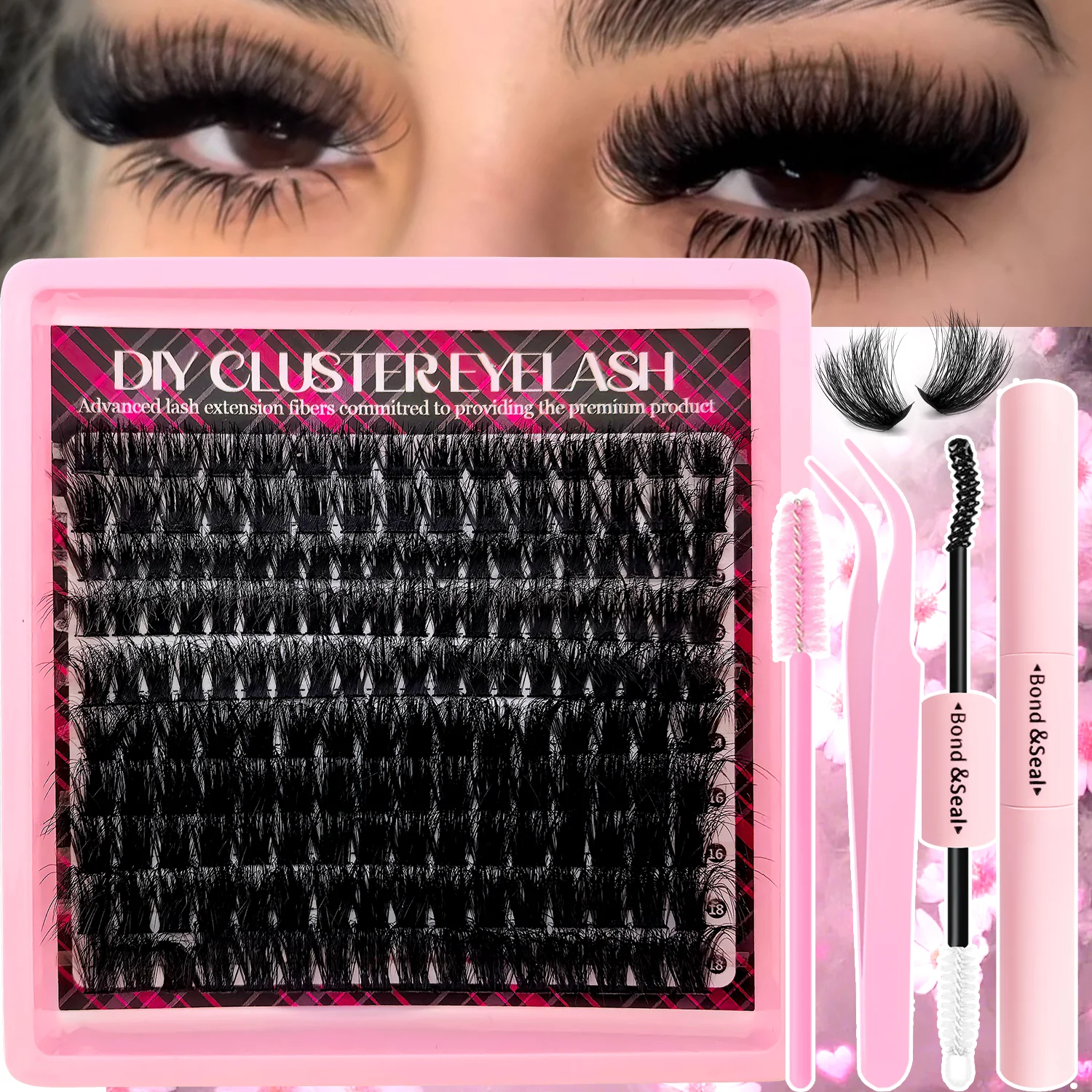 Eyelash Extension Volume - 150 قطعة من رموش العين الكثيفة،