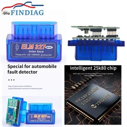 A+++ Quality ELM327 V1.5 Diagnostic Interface PIC18F25K80 2PCB Android / Symbian / PC All OBD2 Car Protocol Bluetooth-Compatible