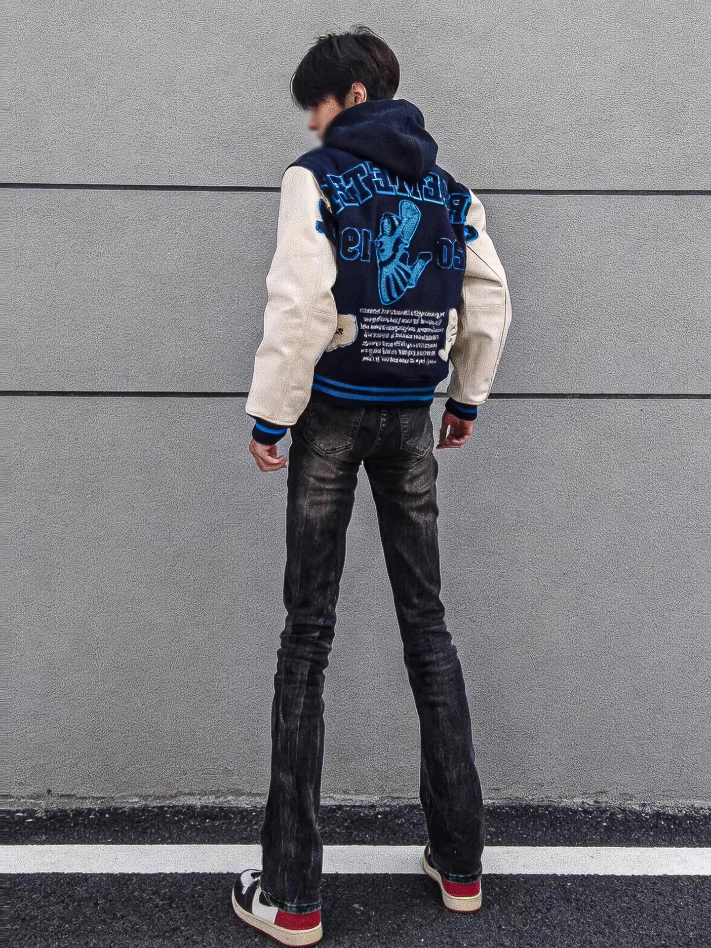 

Мужские утепленные джинсы American High Street Vibe с флисовой подкладкой, облегающие, с узором, осенне-зимние, длинные джинсы-леггинсы