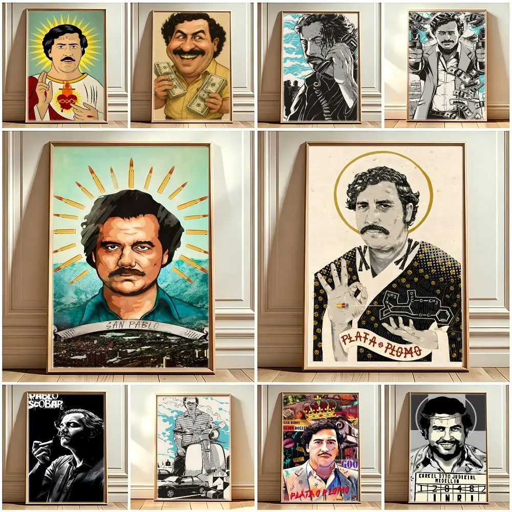 Merch Actor P-Pablo Escobar Poster Print Painting Home Decor for Bedroom Living Room Hallway