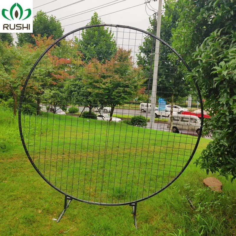 wedding arch circle mesh arch wedding background mesh wreath shelf for birthday party ring frame for balloo iron circle grid