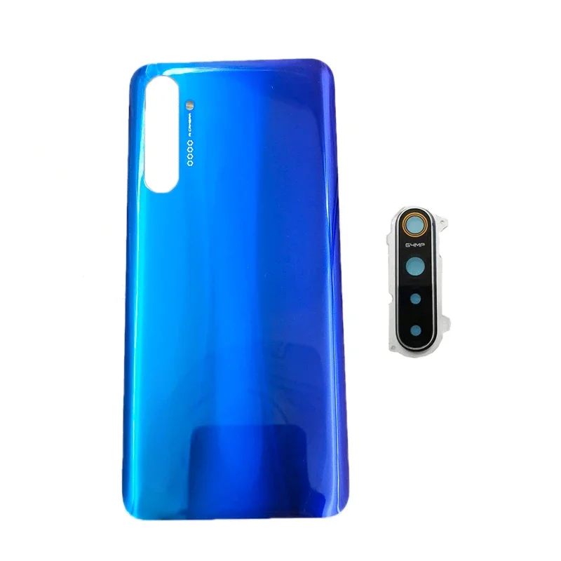 Back Glass For Realme X2 XT RMX1991 1992 1993 RMX1921 Back Battery Cover Rear Door Housing Case Replacement with Camera lens