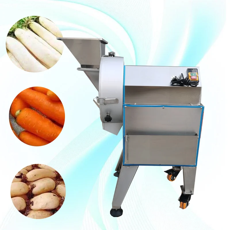 Canteen Special Electric Vegetable Cutter Onion Eggplant Slicing Machine Commercial Hard Vegetables Vegetable Cutting Machine