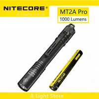 NITECORE MT2A Pro Flashlight Torches Outdoor AA battery Hunting Torch Hand Light Tactical flashlight Patrol lantern Emergency