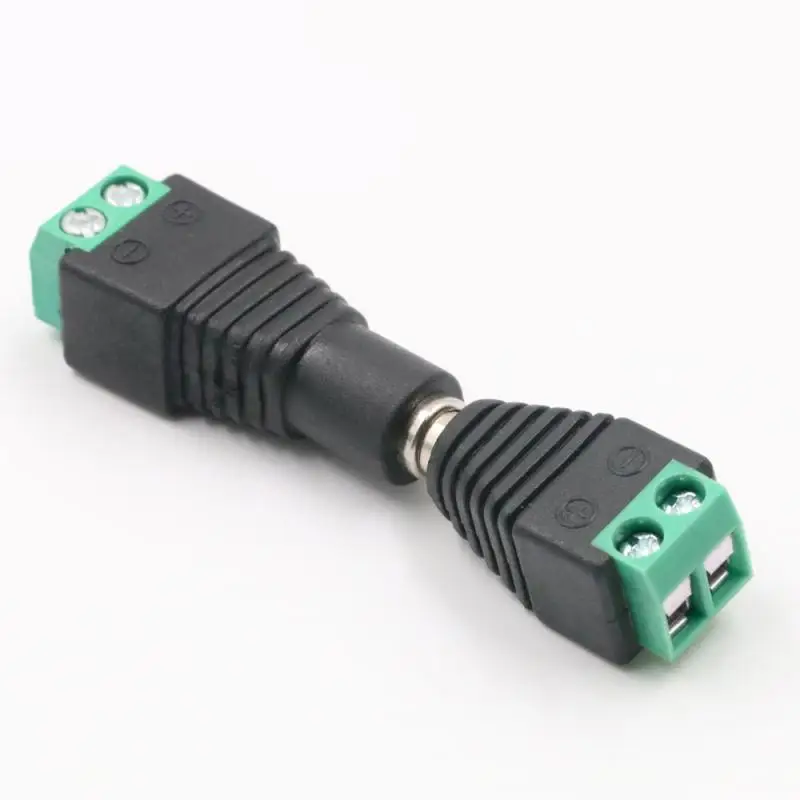 12V DC BNC Male female Connector Coax CAT5 Video Balun Adapter Plug for Led Strip Lights CCTV Camera Accessories