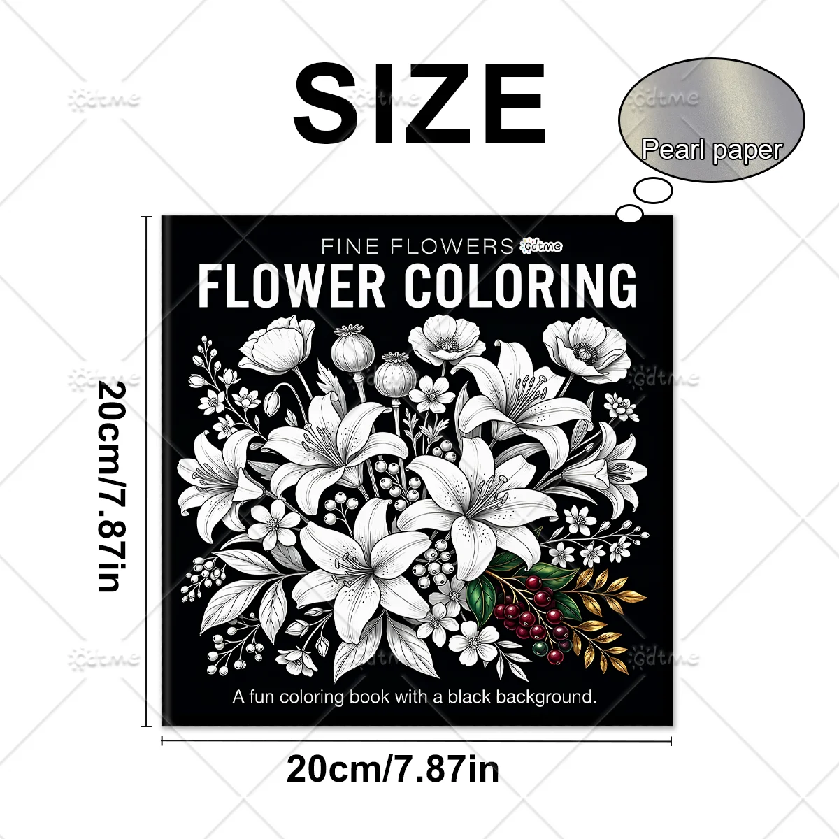 Flower Coloring Book, Large Pr - огляд і ціна Adult Coloring Book Stress Relief