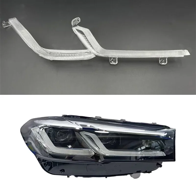 For 2020-2023 BMW 5 Series G30 G38 Daytime Running Light Guide Block Headlight Trim Outer Cover Rear Wall Angel Eyes
