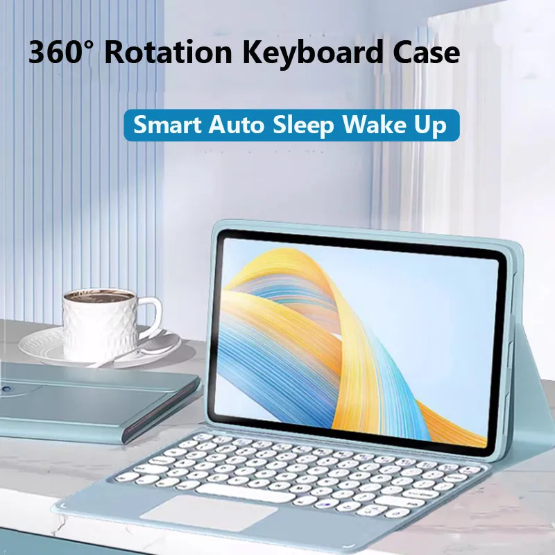 360° Rotating Case for Hauwei Matepad 2023 11.5inch Touchpad Keyboard Smart Auto Wake Up Soft Shell Cover Build in Trackpad