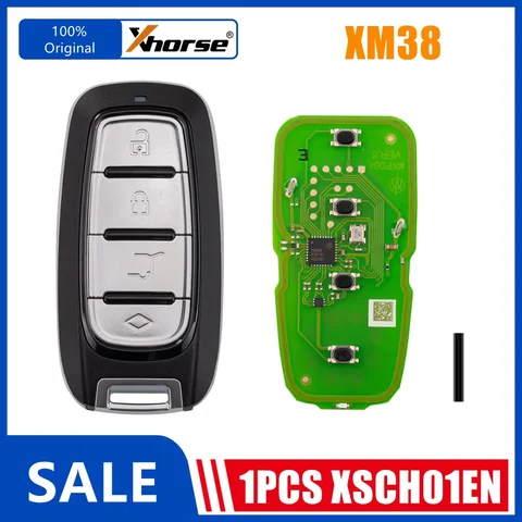 1PCS XHORSE XSCH01EN KE.LSL Style XM38 Universal Smart Key used for VVDI Mini Key Tool/Max Pro