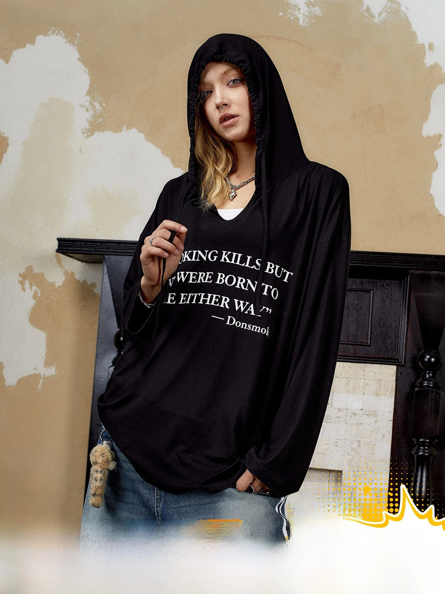 

Футболка Done American Sle Loose Long Sve, дышащая, легкая, летняя, повседневная одежда для мужчин и женщин