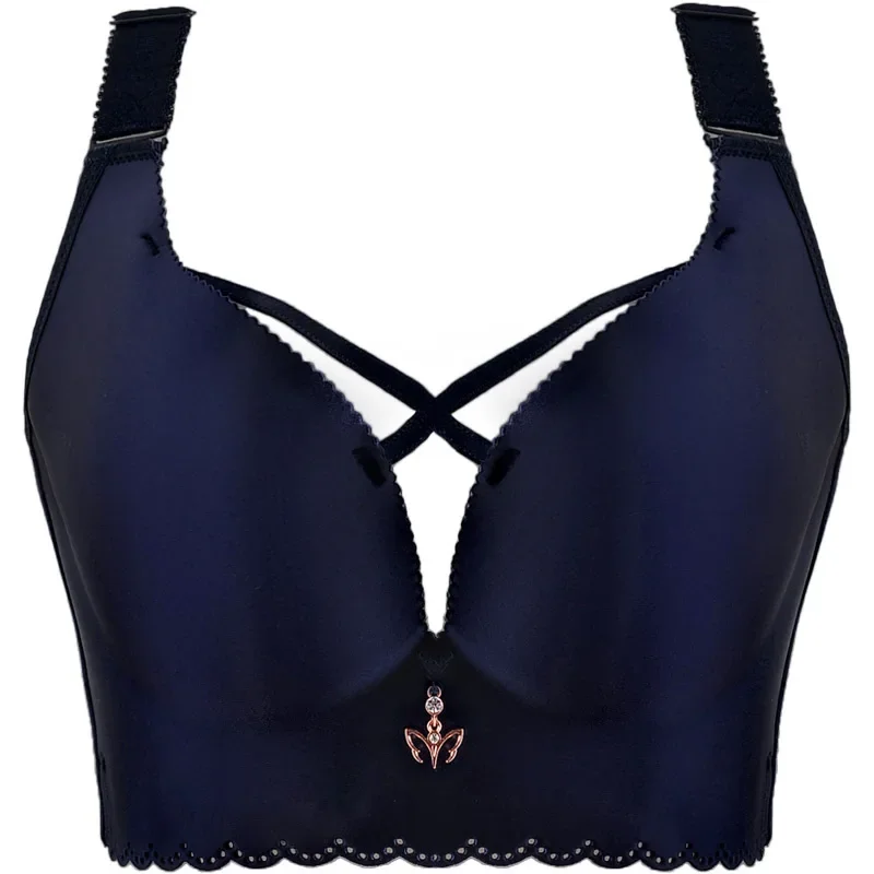 Sous-vêtements respirants sans fil, soutien-gorge push up, lingerie sans couture, dos 4 rangées de boucles, bonnet fin, grande taille, sans souris, sexy