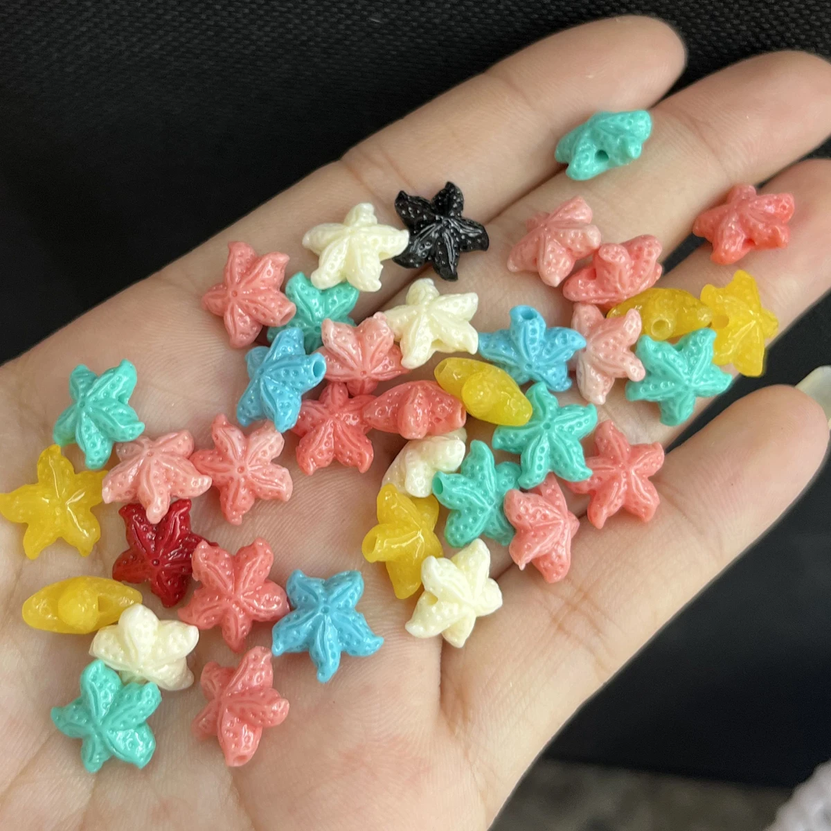 شعبية تقليد المرجان الخرز من شل مسحوق متعدد الألوان نمط فضفاض الخرز DIY بها بنفسك الحرفية مستلزمات صناعة المجوهرات #4