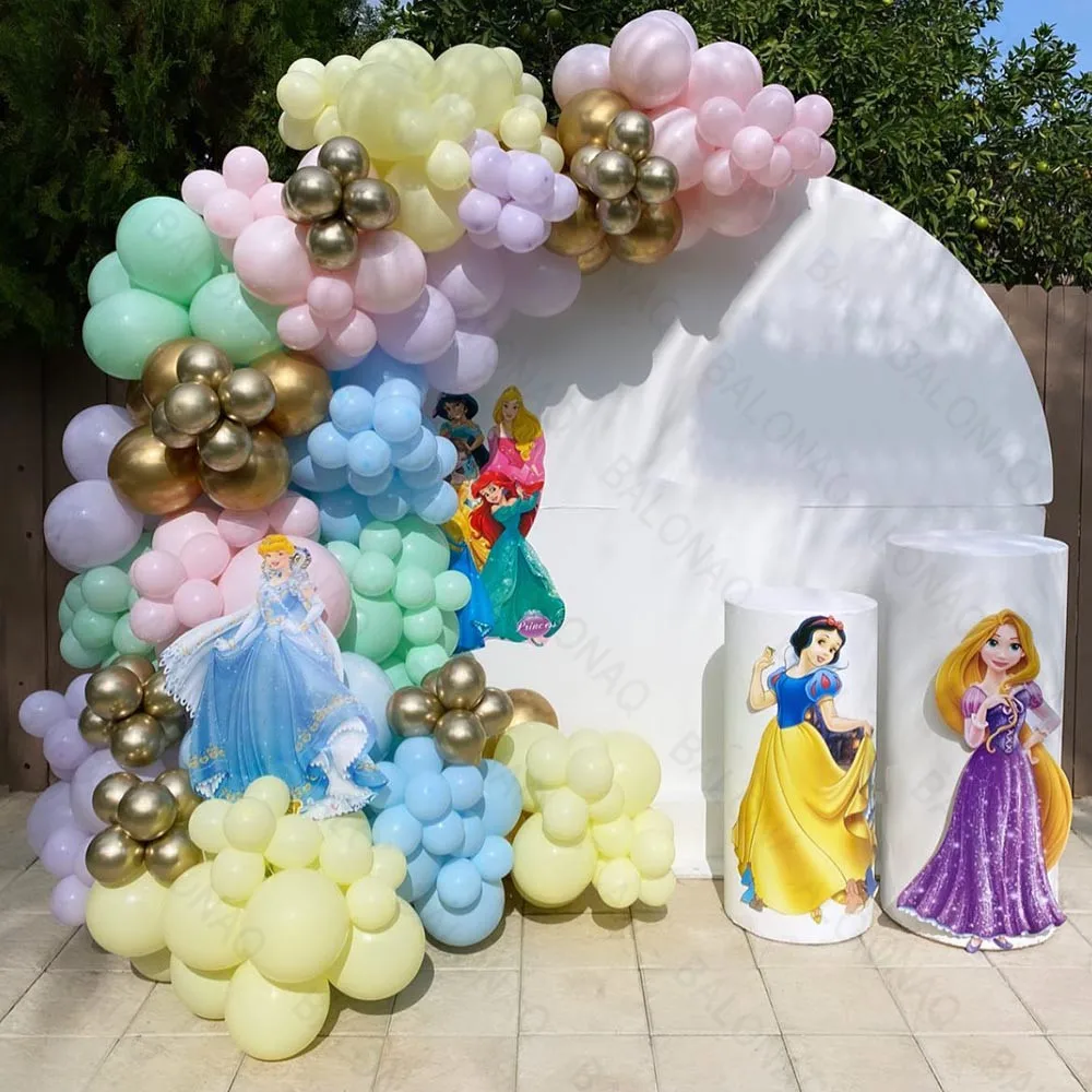 

153pcs Macaron Latex Balloons Garland Arch Kit Disney Princess Theme Girls Birthday Baby Shower Party Decoration Supplies Global